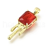 Brass Pave Cubic Zirconia Pendants KK-U072-33G-3