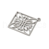 304 Stainless Steel Pendants STAS-G355-09P-2