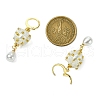 Handmade Glass Seed Beads & ABS Plastic Imitation Pearl Leverback Earrings EJEW-MZ00364-3