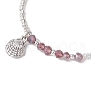 Glass Seed Beads Braided Bracelets BJEW-MZ00176-01-4