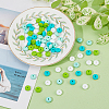 DICOSMETIC 2Bags 80Pcs Rondelle Food Grade Eco-Friendly Silicone Focal Beads SIL-DC0001-69B-5
