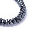 Non-magnetic Synthetic Hematite Stretch Bracelets BJEW-F376-02-3