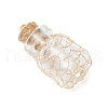 Glass Bottles Pendants PALLOY-JF03917-3