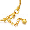 Brass European Style Bracelet Making MAK-R011-03G-3