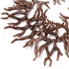Opaque Acrylic Imitation Coral Beads Strands SACR-P033-02B-08-2