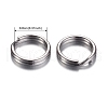Tarnish Resistant 304 Stainless Steel Split Rings STAS-D438-01-3