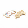 Alloy Enamel Pendants ENAM-N054-66D-NR-3