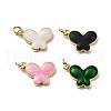 Brass Enamel Charms KK-Z114-20G-1