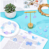 10Sets 200G Transparent Acrylic Frosted Beads FACR-HS0001-02D-5