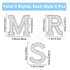 CRASPIRE 15Pcs 3 Style Non Woven Fabrics Costume Accessories DIY-CP0008-17-2
