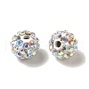 Pave Disco Ball Beads RB-H258-8MM-101-A-1