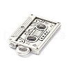 Tibetan Style Alloy Cassette Tape Pendants X-PALLOY-D203-01AS-3