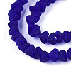Frosted Transparent Glass Beads Strands GLAA-N016-4mm-03-3
