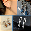 Beebeecraft 2 Pairs 925 Sterling Silver Hoop Earring Finddings STER-BBC0007-13-6