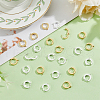 DICOSMETIC 24Pcs 2 Colors 201 Stainless Steel Huggie Hoop Earrings Findings STAS-DC0015-46-4