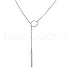 Alloy Ring & Stick Lariat Necklaces for Women WG56D22-02-2