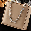 Stainless Steel Knot Link Chain Necklaces WGD3F87-04-1