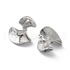 Non-Tarnish 304 Stainless Steel Stud Earrings for Women EJEW-D095-01P-2