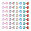 240Pcs 8 Colors Transparent Baking Painted Glass Beads GLAA-TA0001-18-2