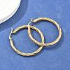 304 Stainless Steel Hoop Earrings EJEW-H322-17G-1