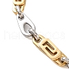 201 Stainless Steel Link Chain Bracelets BJEW-B078-120GP-2