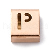 Ion Plating(IP) 304 Stainless Steel Square Slide Charms STAS-L132-24P-RG-1