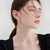 Rhombus 304 Stainless Steel Stud Earring Findings STAS-LP0001-13-4