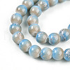Baking Painted Glass Beads Strands DGLA-N008-8mm-06-4