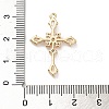 Brass Micro Pave Cubic Zirconia Pendants KK-P301-03D-G-3