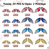 Craftdady 64Pcs 32 Styles Epoxy Resin Pendants FIND-CD0001-43-5