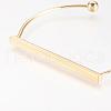 Brass Cuff Bangle BJEW-P168-F12-2