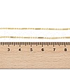 Brass Ball and Column Link Chains Necklace for Women NJEW-P265-22G-4