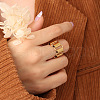 304 Stainless Steel Oval Link Chain Finger Rings FS-WG7F0BE-01-1