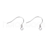 Anti-Tarnish Rhodium Plated 925 Sterling Silver Earring Hooks STER-N016-30P-2