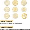 Olycraft 9Pcs 9 Style Custom Carbon Steel Cabochons DIY-OC0008-54-4