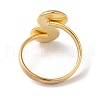 304 Stainless Steel Open Cuff Ring Findings STAS-E124-01G-01-3