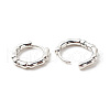 Brass Bamboo Shape Hoop Earrings for Women EJEW-G306-04P-2