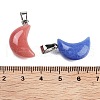 Synthetic Luminous Stone Pendants FIND-A043-03P-5