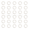 Unicraftale 30Pcs 304 Stainless Steel Linking Rings STAS-UN0046-57-1