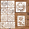 Plastic Drawing Painting Stencils Templates DIY-WH0172-834-2