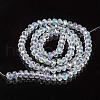 Electroplate Glass Beads Strands X1-EGLA-A034-T6mm-L19-2