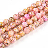 Baking Painted Glass Beads Strands X1-DGLA-N003-4mm-B02-1