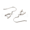 Anti-Tarnish Rhodium Plated 925 Sterling Silver Earring Hooks STER-I009-07P-6