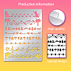 Custom Stainless Steel Cutting Dies Stencils DIY-WH0289-031-3