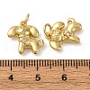 Brass Micro Pave Cubic Zirconia Charms KK-P308-57G-3
