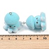 Flocky Resin Pendants FIND-A052-04C-3