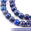 Olycraft 2 Strand Natural Lapis Lazuli Round Bead Strands G-OC0002-28-3