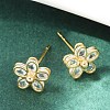 Brass Earring Studs X-KK-S348-421-3