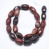 Natural Red Rainbow Jasper Beads Strands G-S357-A02-2