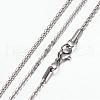 304 Stainless Steel Chain Necklaces STAS-G083-05P-1